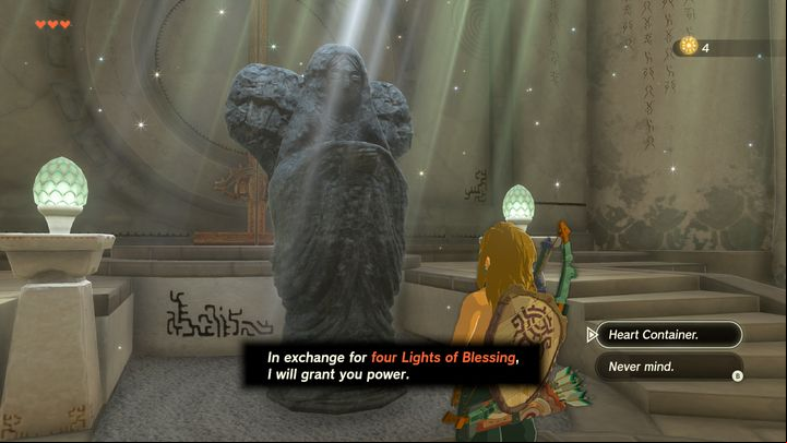 Here you can exchange your Lights of Blessing - Zelda Tears of the Kingdom: Interactive map - Basics - Zelda Tears of the Kingdom Guide