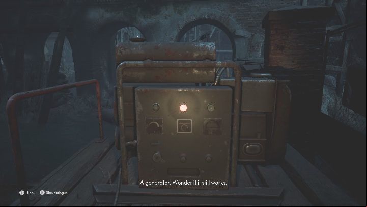 When you go downstairs, you will see a generator - The Medium: Ruins - walkthrough - Walkthrough - The Medium Guide