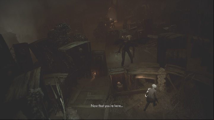 At some point, the monster will appear directly in front of you - The Medium: First Escape - walkthrough - Walkthrough - The Medium Guide