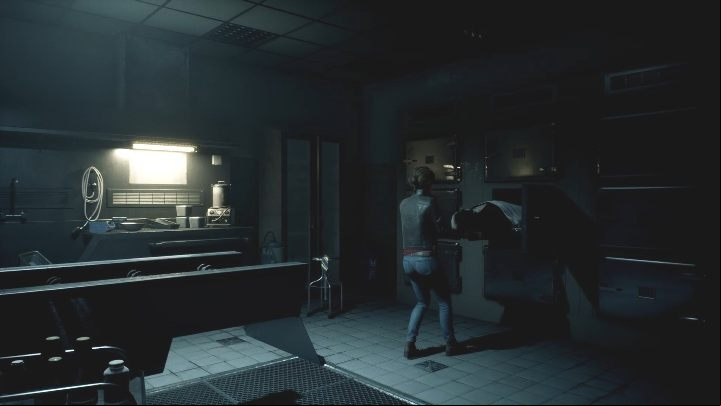 In the morgue, you can only take out one corpse - The Medium: Funeral home - walkthrough - Walkthrough - The Medium Guide