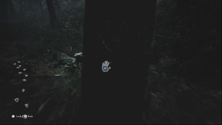 In addition to the tracks on the ground, you may also notice a few of them on trees - The Medium: Journey to the hotel - walkthrough - Walkthrough - The Medium Guide