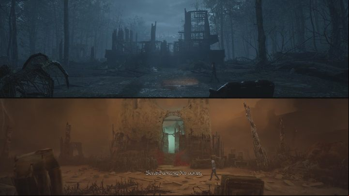 After exiting the garage, you will see the Red House - The Medium: Workshop - walkthrough - Walkthrough - The Medium Guide