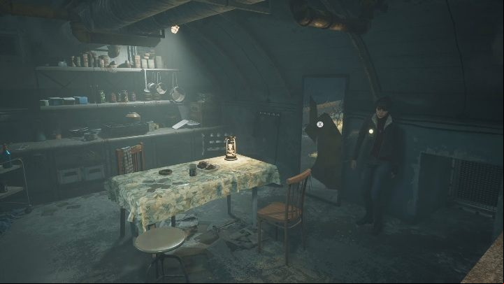 After turning on the power, go to the kitchen – you will see a broken mirror that you need to repair - The Medium: Thomas apartment - walkthrough - Walkthrough - The Medium Guide