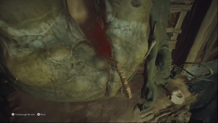 There is another skin near the fish figurine – cut it - The Medium: Thomas house - walkthrough - Walkthrough - The Medium Guide