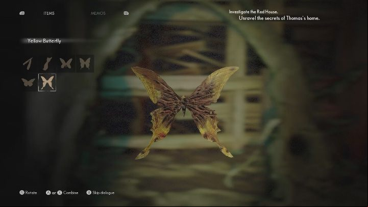 You will get the yellow butterfly - The Medium: Thomas house - walkthrough - Walkthrough - The Medium Guide