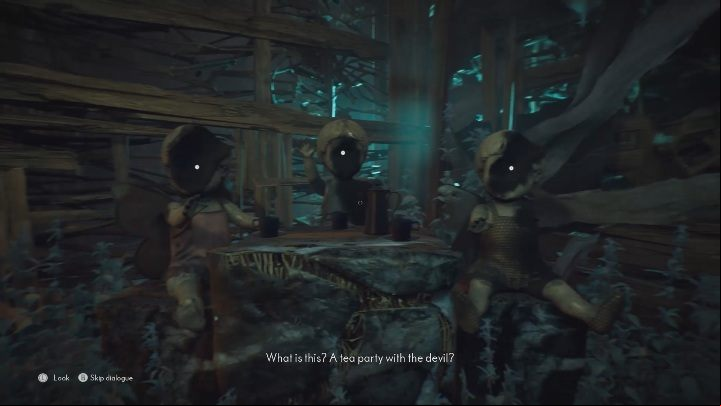 You will see three faceless dolls - The Medium: Thomas house - walkthrough - Walkthrough - The Medium Guide