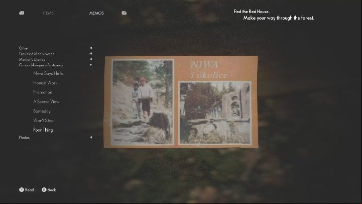 To get the postcard, you must examine the bench that stands directly next to the vantage point - The Medium: Postcards - list - Secrets and Collectibles - The Medium Guide