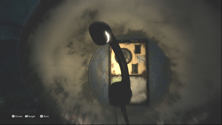 To get this echo, you have to use the phone – grab the handset and rotate it so that the bright scratch starts to pulse/glow - The Medium: Echoes of a mysterious caller - list - Secrets and Collectibles - The Medium Guide