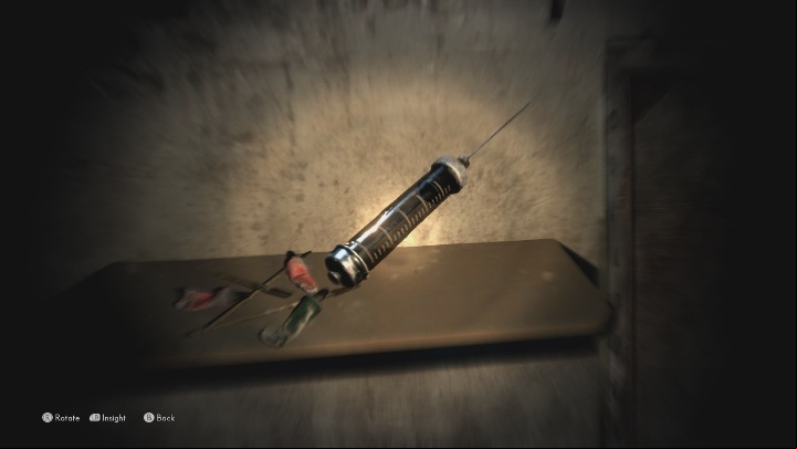 To find this echo, you must examine the syringe - The Medium: Echoes - list - Secrets and Collectibles - The Medium Guide
