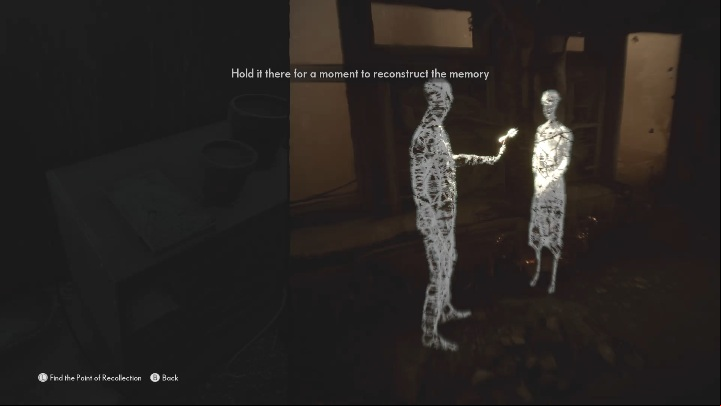 To read this memory you must first examine the empty vase, which is also part of the storyline - The Medium: Memory Shards - list - Secrets and Collectibles - The Medium Guide