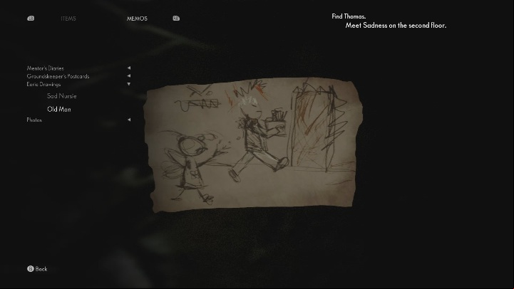 Go to the right corner of the room and look at the destroyed floor - The Medium: Eerie Drawings - list - Secrets and Collectibles - The Medium Guide