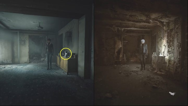 Once you enter the next room, you can immediately examine the vase - The Medium: Encounter with Sadness - walkthrough - Walkthrough - The Medium Guide