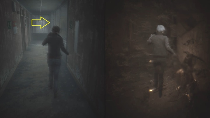 Return to the corridor and head to the very end, to the stairwell age - The Medium: Encounter with Sadness - walkthrough - Walkthrough - The Medium Guide