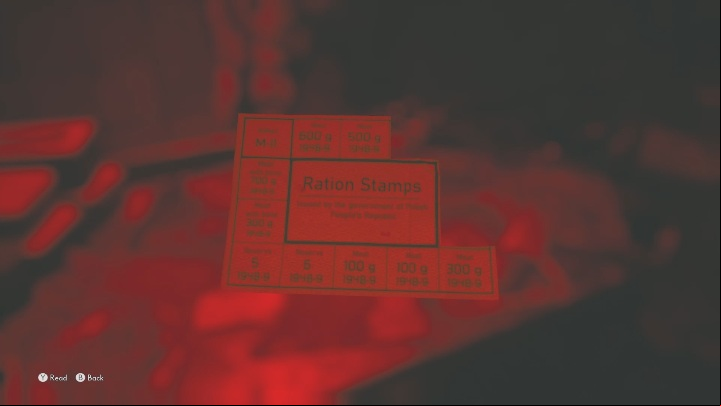 You can find food cards in the dark corridors - The Medium: Red House - walkthrough - Walkthrough - The Medium Guide