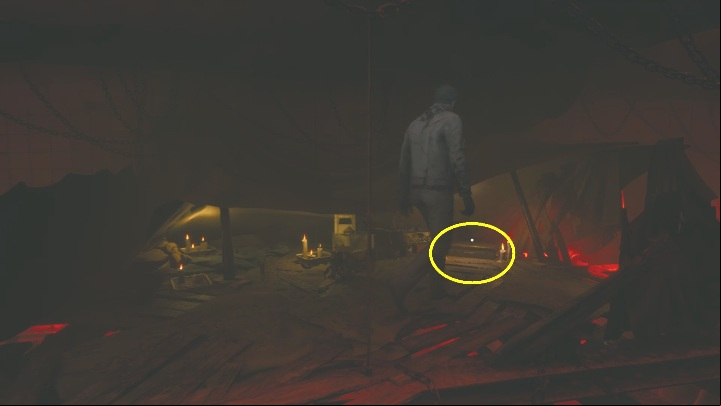 A suitcase stands among the candles – examine it - The Medium: Red House - walkthrough - Walkthrough - The Medium Guide