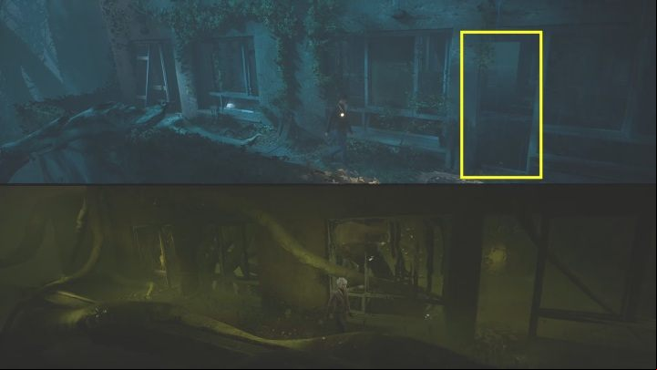 Go through the balcony to the next room - The Medium: Dayroom - walkthrough - The Medium Guide