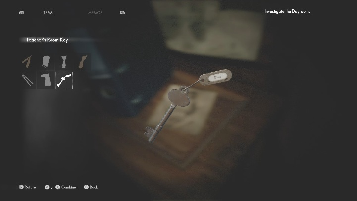 You will find a key that is necessary for opening the teacher's room - The Medium: Dayroom - walkthrough - The Medium Guide