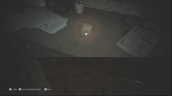 Go straight to the desk - The Medium: Dayroom - walkthrough - The Medium Guide