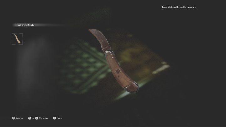 Enter the house and approach the table to the left – you will find a knife - The Medium: Richards House - walkthrough - The Medium Guide