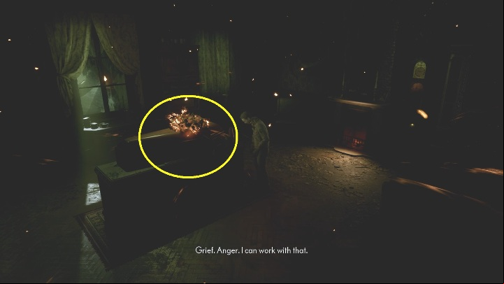 After checking all the important items, a coffin will appear on the desk - The Medium: Richards House - walkthrough - The Medium Guide