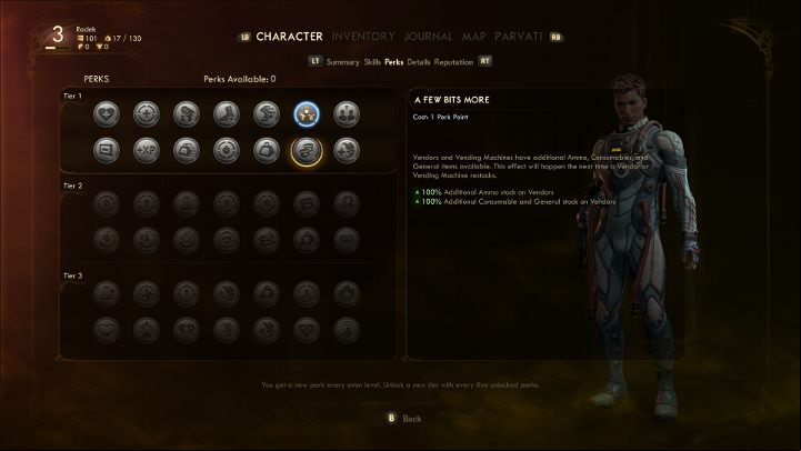 A Few Bits More perk is very helpful in finding ammo. - How to get ammunition in The Outer Worlds? - FAQ - The Outer Worlds Guide