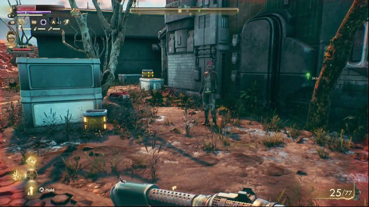 Zoe is in the central part of the city - A Few Kindred Spirits | The Outer Worlds side quest - Emerald Vale - The Outer Worlds Guide