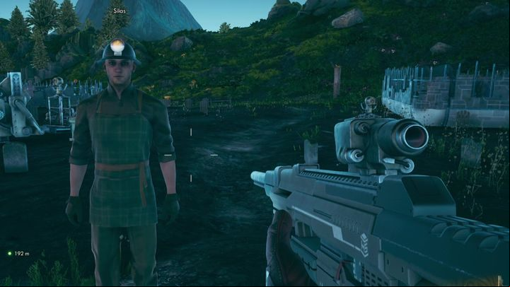 When visiting the Edgewater cemetary you mght encounter Silas who cares for the dead - A Small Grave Matter | The Outer Worlds side quest - Quests - The Outer Worlds Guide