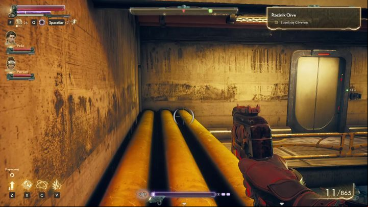 You can use the same platform surrounding the production hall to gain access to Clives office - Slaughterhouse Clive and A Cysty-Dance with Death | The Outer Worlds side quest - Monarch - The Outer Worlds Guide