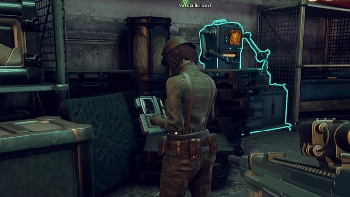 The poster belongs to Velma, who works at the warehouse - The Grimm Tommorow | The Outer Worlds side quest - Monarch - The Outer Worlds Guide