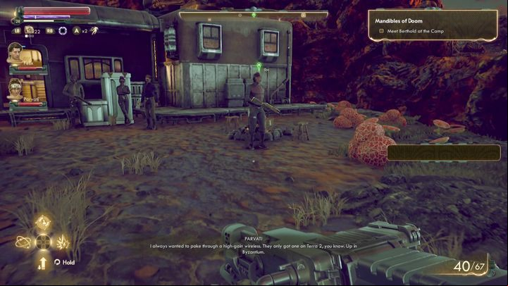 The reward can be picked up from a building located in C3 camp found nearby Devils Peak Station - Mandibles of Doom | The Outer Worlds side quest - Quests - The Outer Worlds Guide