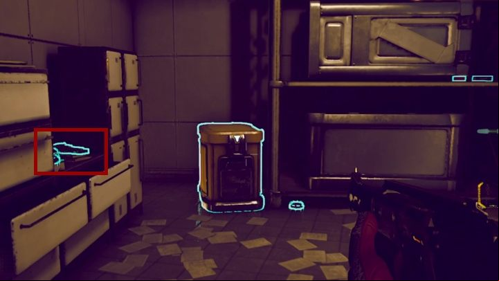 On the first floor you will find a closed door with an intercom - it turns out that Huxley is trapped inside - BOLT with His Name | The Outer Worlds Faction Quests - MSI - The Outer Worlds Guide