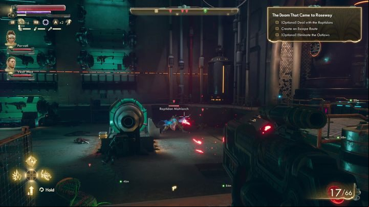 While fighting this group, be on the move at all times to avoid acid and their charge - The Doom That Came to Roseway | The Outer Worlds side quest - Roseway - The Outer Worlds Guide