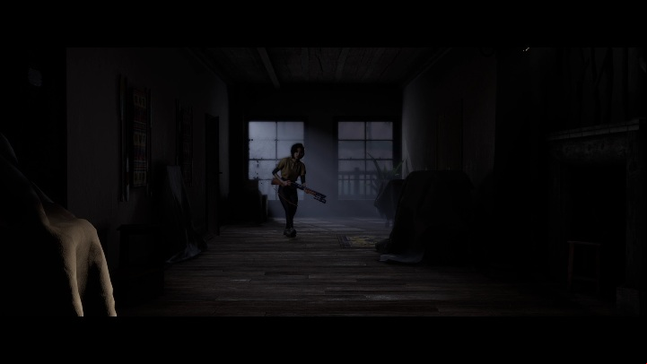 As Kaitlyn, you must hide from the man walking around the house and then run from him - The Quarry: Chapter 5 - walkthrough - Walkthrough - The Quarry - Game Guide