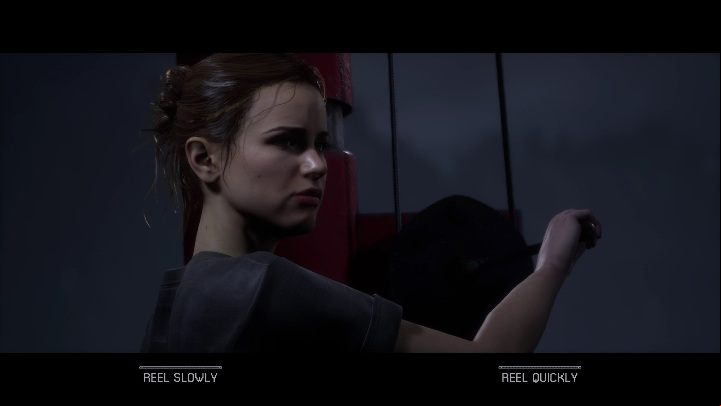 While running from the monster, Emma will run into a rope - The Quarry: Emma - list of possible deaths and choices - Deaths of heroes - The Quarry - Game Guide