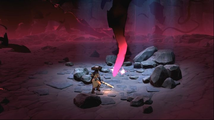 After the AoE attack, there will be one "fragment" of the boss in the center - attack it - The Serpent Rogue: Mill - walkthrough, boss - Walkthrough - The Serpent Rogue Guide