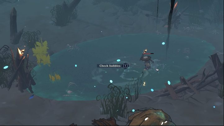 Defeating the boss is required to collect the gear, because it is in the water - which removes the camouflage - The Serpent Rogue: Through The Swamp - walkthrough - Walkthrough - The Serpent Rogue Guide