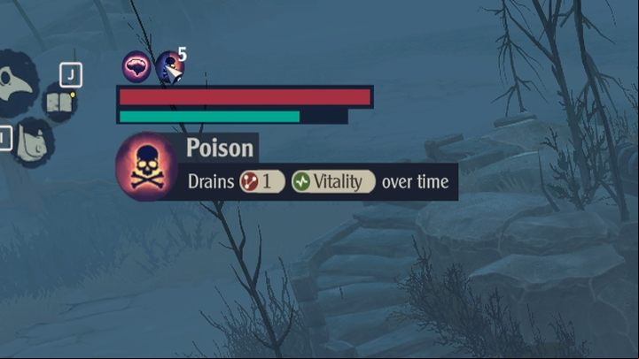 Unless you have a Strong Stomach - as many animals do (transmutation) - eating raw meat or fish gives you the poison status effect - The Serpent Rogue: Hunger bar and food - Basics - The Serpent Rogue Guide