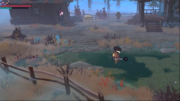 You can catch them in the pond by the Abandoned House using the Worms - The Serpent Rogue: Ingredients for brewing potions - list - Potions - The Serpent Rogue Guide