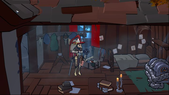 You can put Hats on your head in the Abandoned House, using the chest next to the bed - The Serpent Rogue: Beginners Guide - Basics - The Serpent Rogue Guide