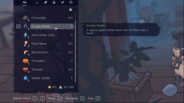 Empty Bottle can't be crafted - The Serpent Rogue: List of crafting materials - Tools - The Serpent Rogue Guide