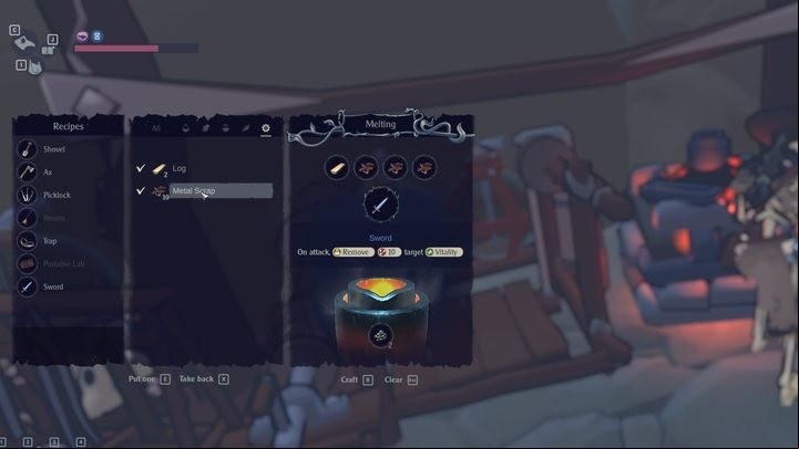 Melting is instantaneous and you can preview the item's stats - The Serpent Rogue: Melting - Tools - The Serpent Rogue Guide
