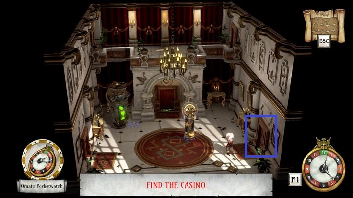First you must leave the room through the door on the right - Set a starting position | Clay Rockridge and Trinity Carrington - Clay Rockridge and Trinity Carrington - The Sexy Brutale Game Guide
