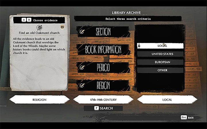 Go to Oakmont University Library located in the Advent district - Fathers and Sons | The Sinking City walkthrough - Main cases - The Sinking City Guide