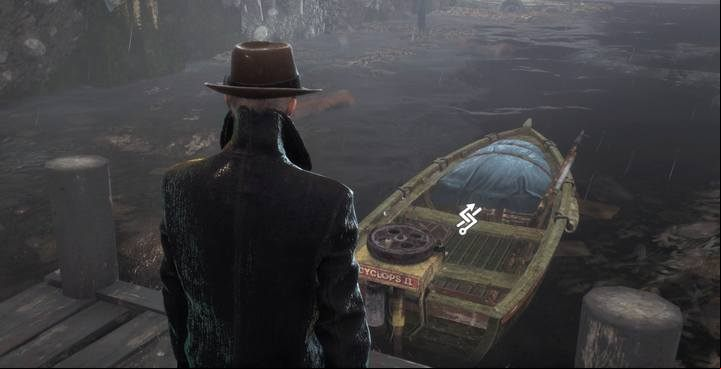 Boat - climb on it by pressing the action key when you are near it - Exploration in The Sinking City - Basics - The Sinking City Guide