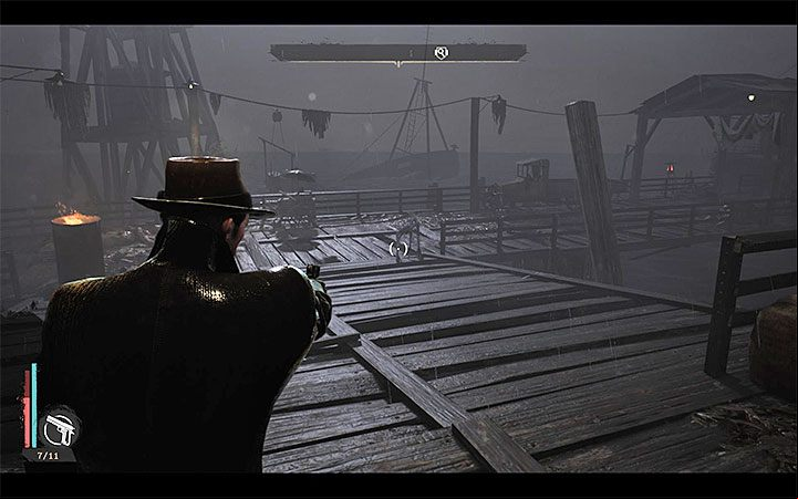 After coming to a new place, be careful, because in this area you will meet a few small monsters - Lost At Sea | The Sinking City walkthrough - Main cases - The Sinking City Guide