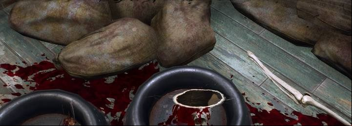 Use the Minds Eye to examine the bowl with body parts - Field Research | The Sinking City walkthrough - Side cases - The Sinking City Guide