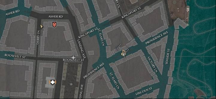 The last location you will visit is Coverside - Rest in Peace | The Sinking City walkthrough - Side cases - The Sinking City Guide