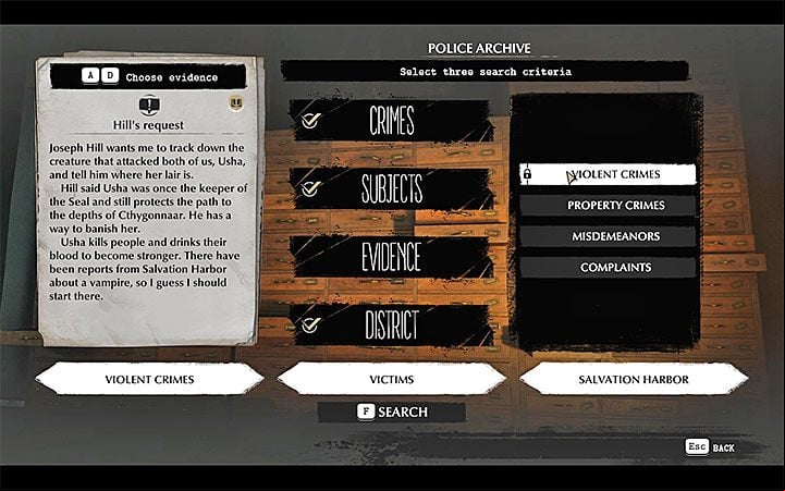 Its time to visit the Oakmont Police Department, or rather its archive - Fleeing Phoenix | The Sinking City walkthrough - Main cases - The Sinking City Guide