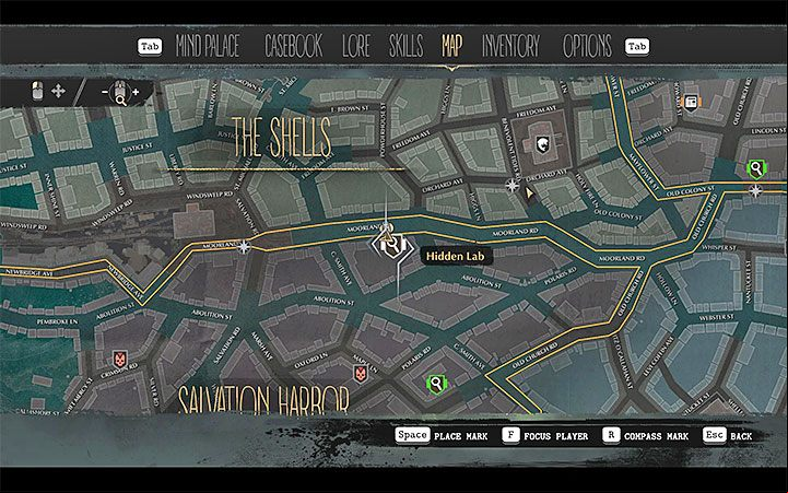 The next step is to reach the Hidden Lab - Fleeing Phoenix | The Sinking City walkthrough - Main cases - The Sinking City Guide
