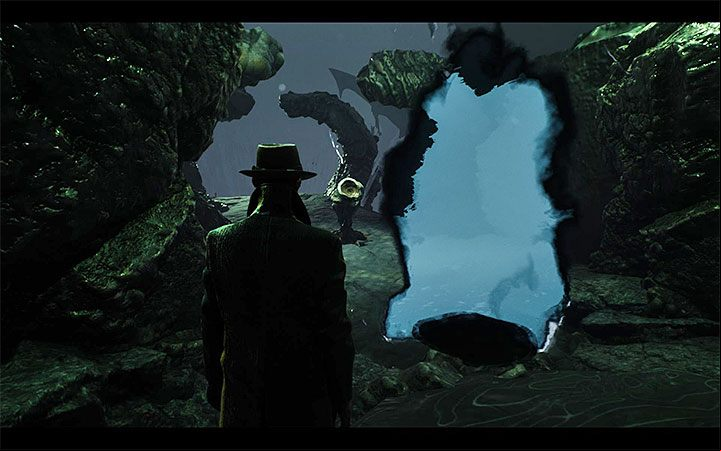 There are three pedestals in the cave, and each of them is used to unlock a separate ending - List of endings | The Sinking City walkthrough - Main cases - The Sinking City Guide